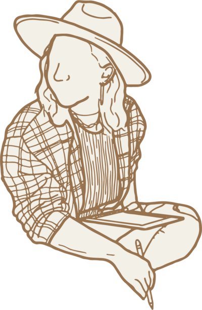 hand illustrated woman