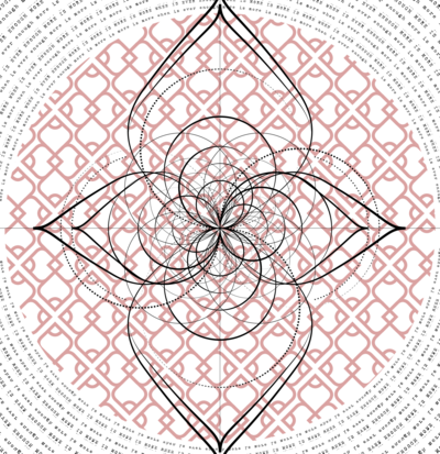 Digital print, digital illustration, geometric art More is More is more print