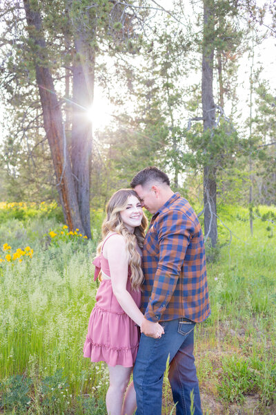 Idaho Falls Photographers capture couple holding hands during Idaho elopement