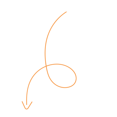 Arrow pointing towards a CTA 