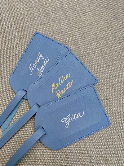 branded calligraphy invites
