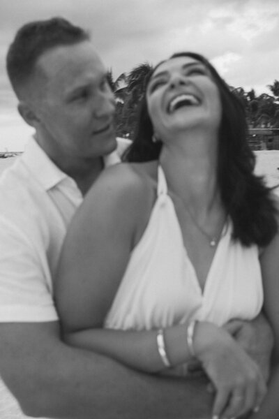Couple session on the beach in Mauritius