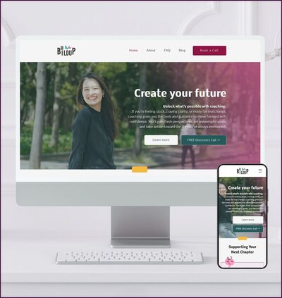 Mockup of a nonprofit website with green accents and informational layout for Texas Safe Haven Baby Boxes, shown on desktop and mobile devices