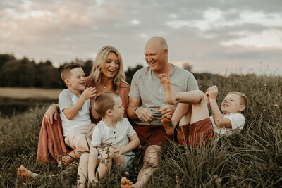 Outdoor family photo