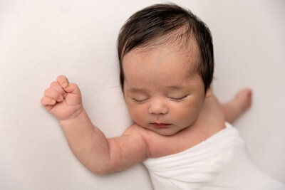 baby sleeping by NEWBORN PHOTOGRAPHER BUCKS COUNTY PA
