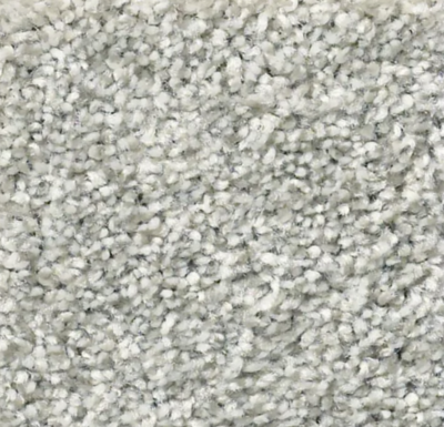 Gray and white carpet.