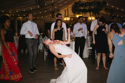 mini pony at weddingon the dancefloor with wedding dj