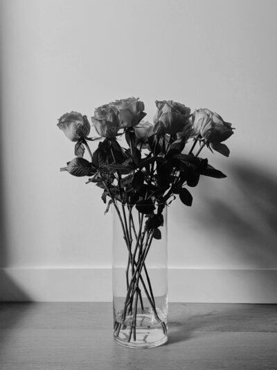 vase of roses