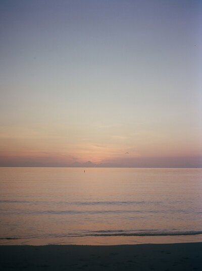 Beautiful sunset over the ocean