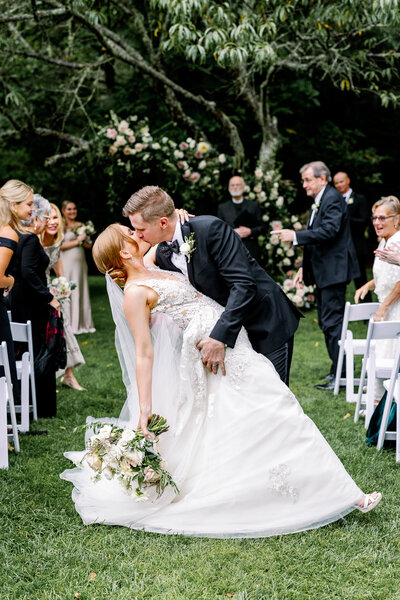 Wedding Ceremony at The Farm at Old Edwards Inn in Highands North Carolina