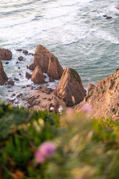 View of the coast in portugal