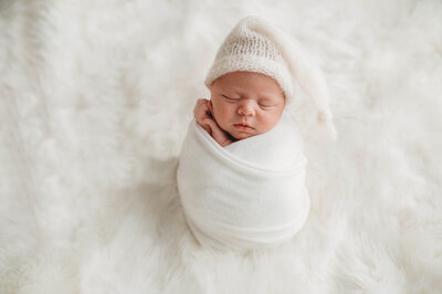 Baby posed for Newborn Photos in Charleston, SC.