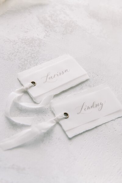 Ribbon Place Cards