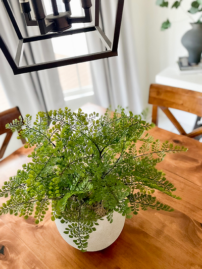 Dining Centerpiece Overhead (blurred background)