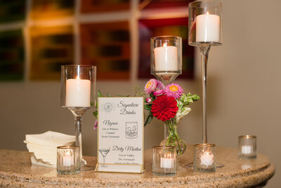 Chesapeake-Hyatt-wedding-florist-sweet-blossoms-bar-decor