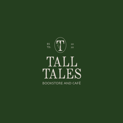 Vintage inspired brand identity for a bookstore and cafe - Tall Tales by Araujo Media Design Agency