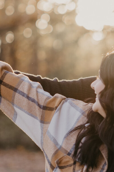 engagement session at state park in windsor mn