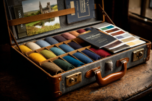 An image representing creating brand identity for coaches with colors, logo and fonts. 