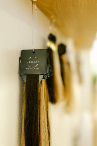 Hair extension samples