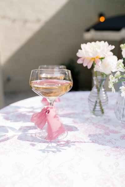 Newport RI Wedding Photographer | Rhode Island Caprio Captured Photography | Margarita With A Pink Bow Design