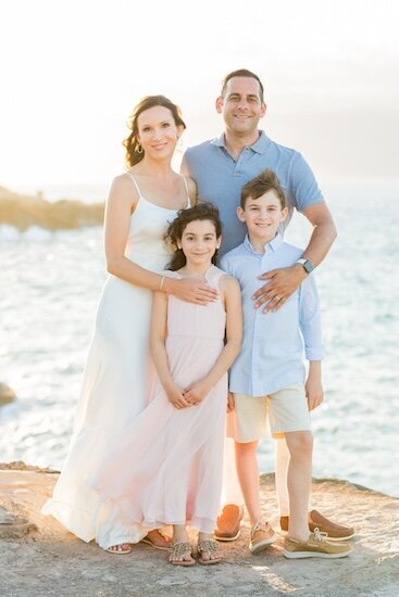 Maui family photo at ironwoods beach in West Maui 
