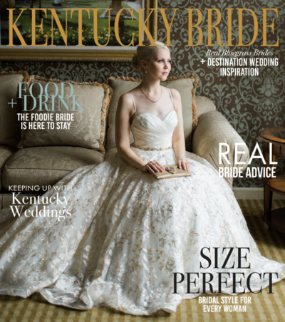 Kentucky Bride magazine cover with bride