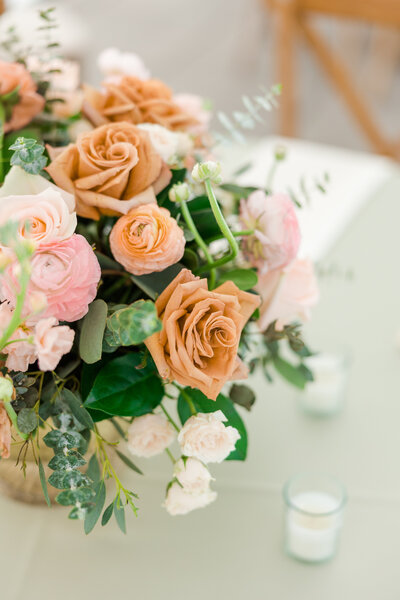 Bridal Bouquet with white roses and greenery