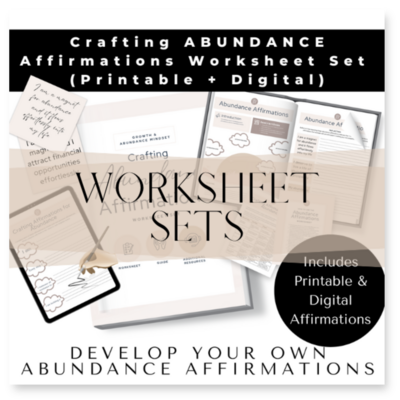 mindset and growth worksheet sets