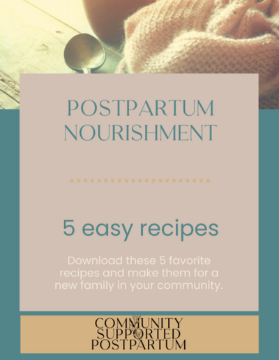 Postpartum Nourishment