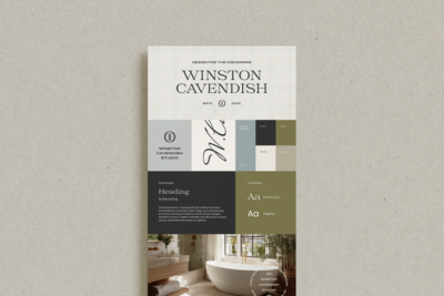 modern brand identity template for creatives
