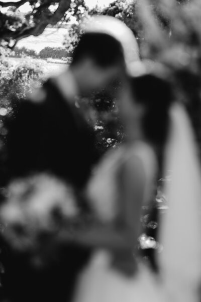 Blurry wedding photo