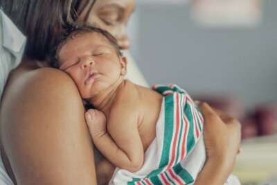 Mother and newborn in Columbus Ohio