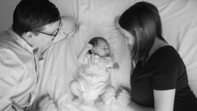 Family Photo with Newborn Baby