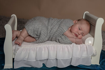 Newborn Infant Sleeping Peaceful Baby Infant Bed