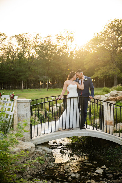 Bride and Groom at Stone Hall part of the Springs McKinney