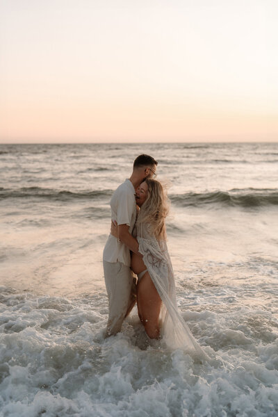 Zwangerschapsshoot zee
