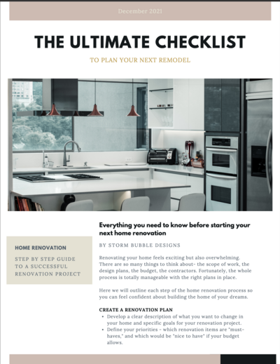 The Ultimate Checklist to Plan Your Next Remodel