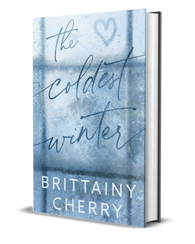 man with beard wearing a white shirt looks down on the cover of the air he breathes by romance author brittainy cherry