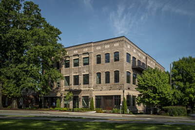 Contemporary traditional brick commercial building