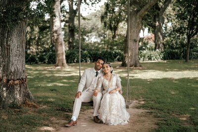 Elegant framed wedding photo of bride and groom outdoors, printed and displayed professionally by Zanthe Vorsatz Photography.