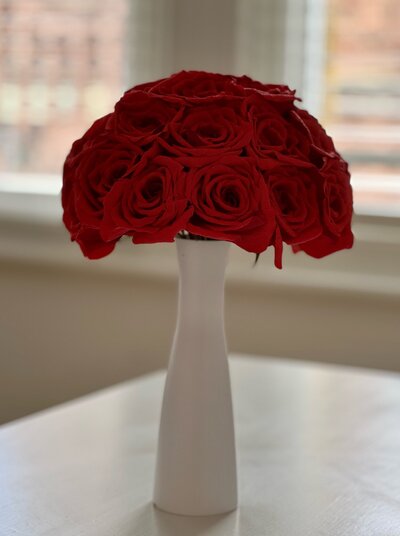 Wedding bouquet recreation in paper