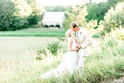 barn wedding in northern michigsn