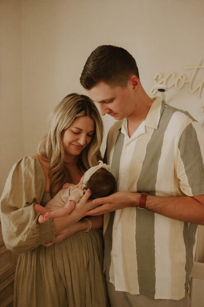 Family portrait with newborn