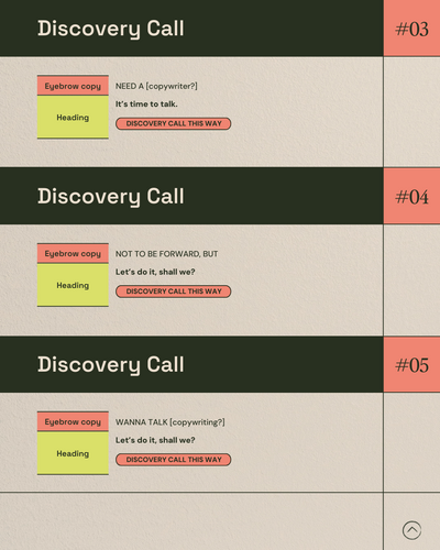 example website copy template makeover your websites personality discovery call guide