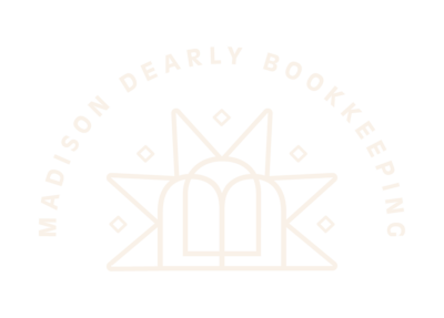 Madison Dearly Bookkeeping stamp logo