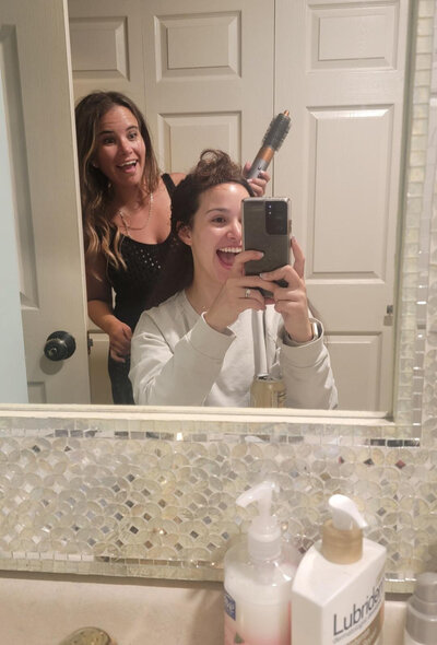 Vicki and her sister