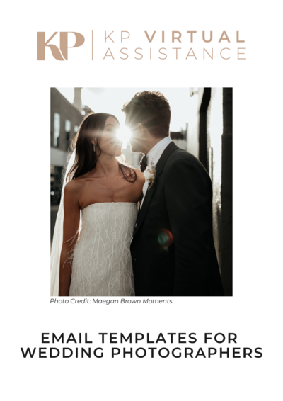 Email Templates for Wedding Photographers