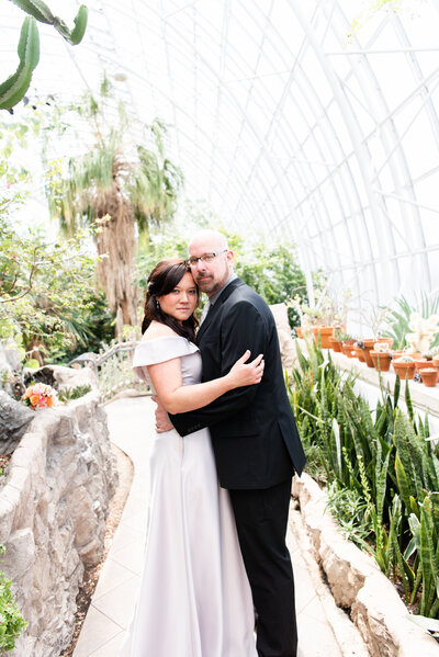 Couple in a garden