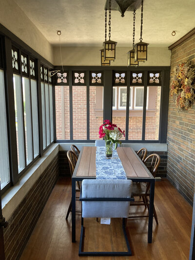 Dining room in Twin Cities vintage home
