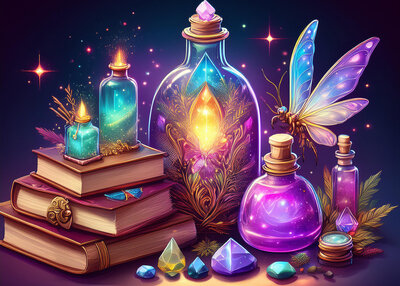 Branded Magical Manifestation Kit Graphic in Fairy Star Template for Inspirational Coaching